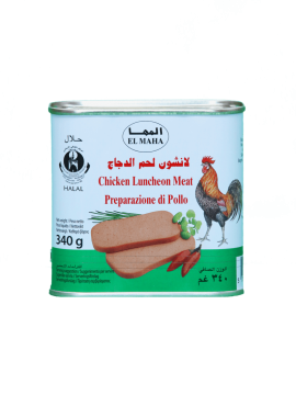 EL MAHA CHICKEN LUNCHEON MEAT 340G - BOX OF 12 UNITS