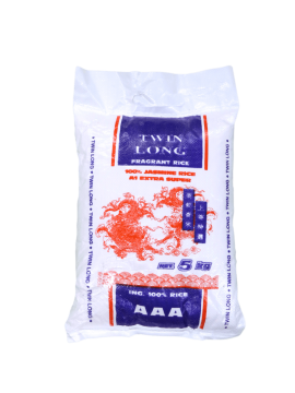 TWIN LONG BROKEN ONCE RICE 5 KG - BOX OF 4 UNITS
